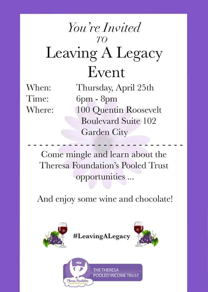 Leaving A Legacy Event Flyer